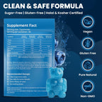 Creatine Monohydrate Gummies for Men & Women | 5000Mg of Creatine Gummies per Serving | Sugar, Gluten Free & Halal | Pack of 90 for Pre Workout & Muscle Recovery | Blueberry Flavor