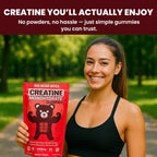 Creatine Monohydrate Gummies for Men & Women | 5000Mg of Creatine Gummies per Serving | Sugar, Gluten Free & Halal | Pack of 90 for Pre Workout & Muscle Recovery | Watermelon Flavor